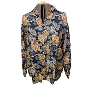 SilkAble. Size Large+. Silk Long Sleeve Shirt. Pocket. Relaxed Fit. B99.